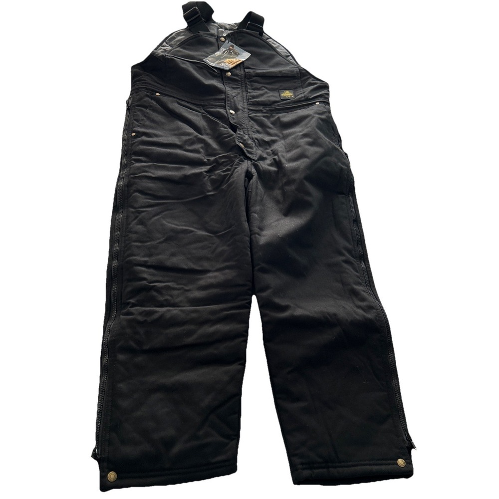 Refrigwear Bib Overalls Insulated Mens Large Black Heavy Duty